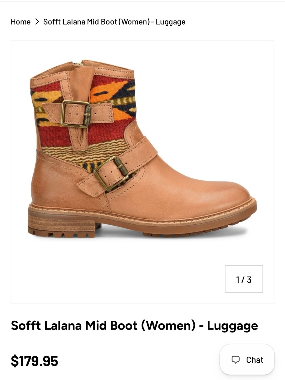 Sofft Lalana Mid Boot - Size 8 Brand New